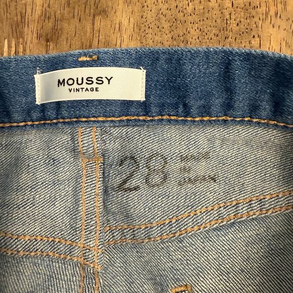 Moussy Vintage Women’s Ridgewood Distressed Skinny Japanese Denim Jeans Size 28 - Picture 9 of 12